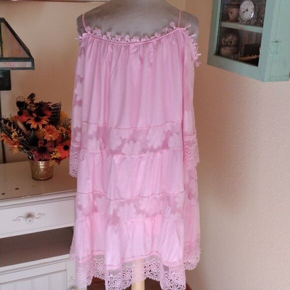 Pretty in Pink Lace Dress - Picture 7 of 14